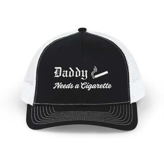 Daddy Needs a Cigarette Trucker Cap