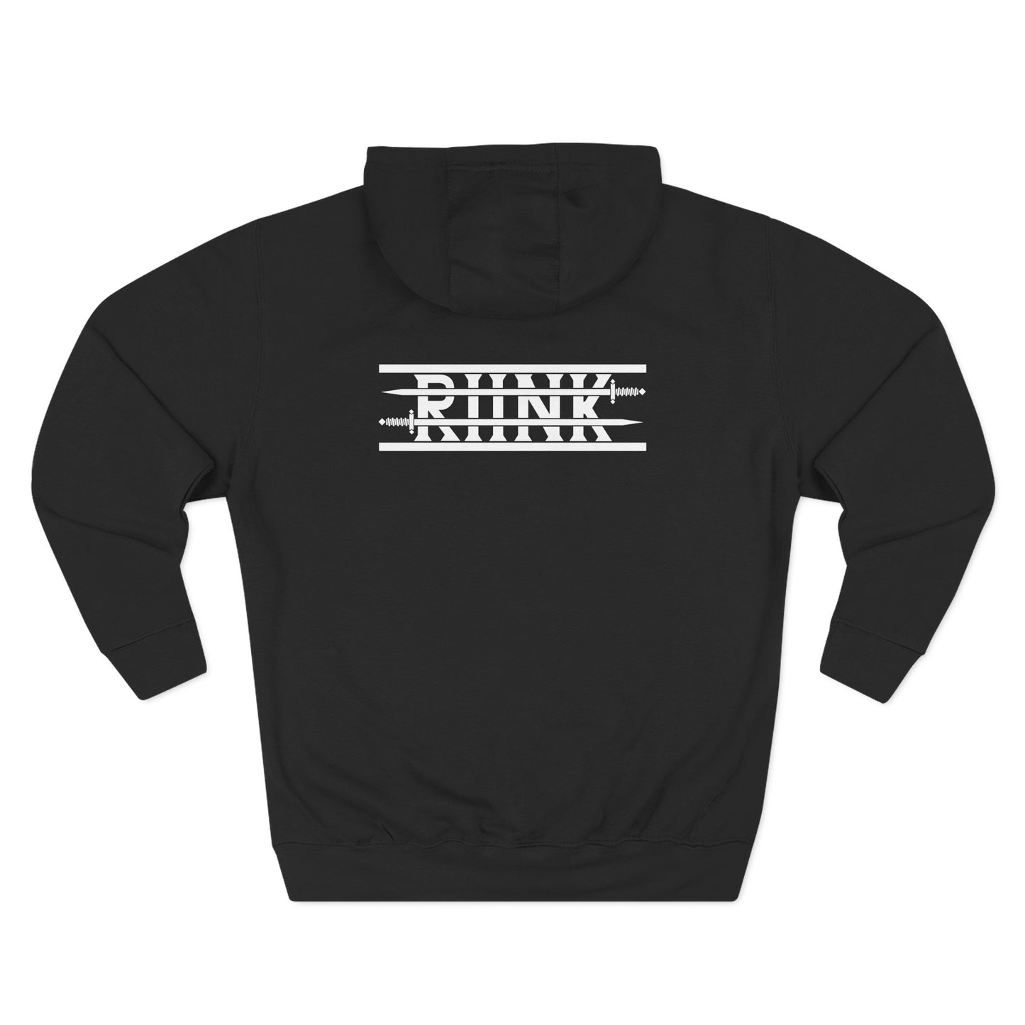 RIINK Emblem White Printed Hoodie