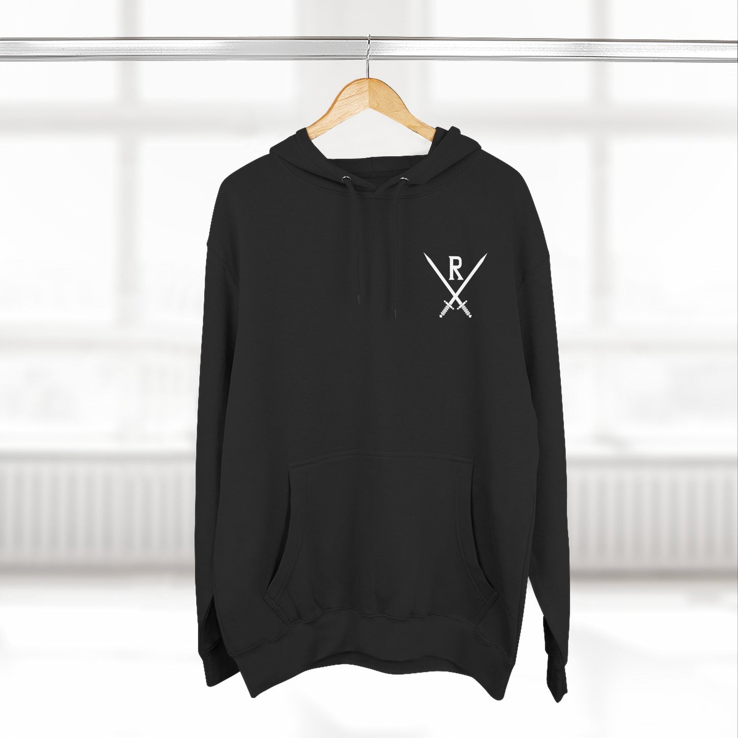RIINK Emblem White Printed Hoodie